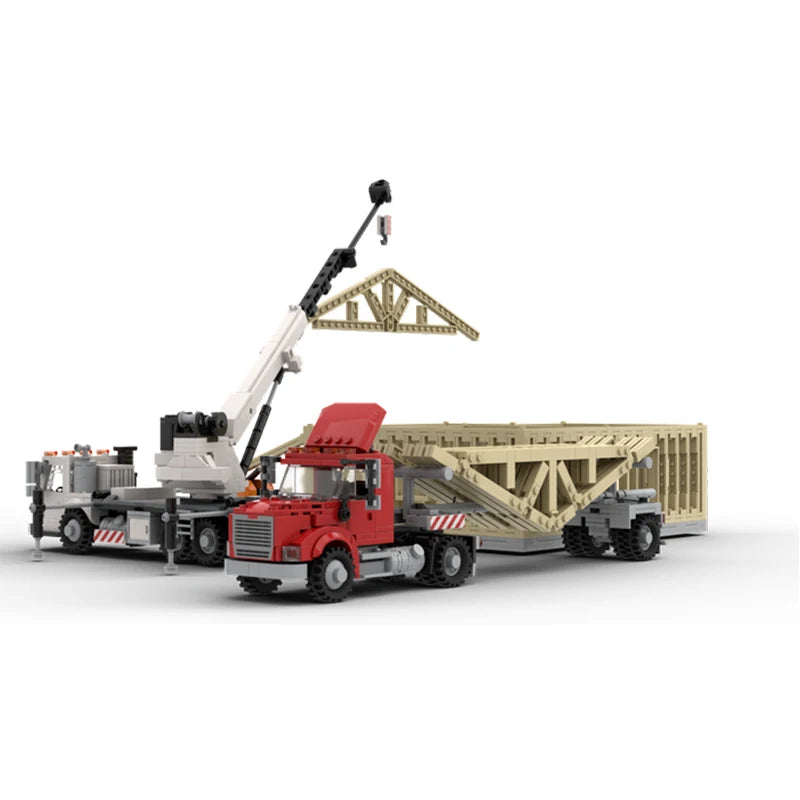 Urban Architecture Series Unfinished House Truck Crane Assembly - ToylandEU