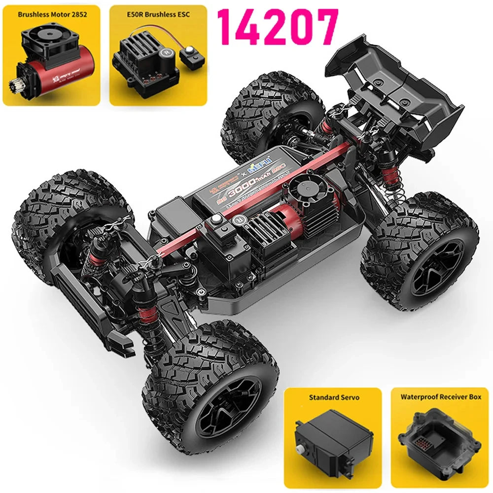 Hyper Go MJX 1/14 RC Car 4WD Brushless High-Speed Off-Road
