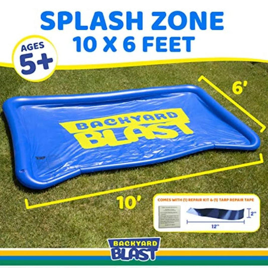 Splash Pad Accessory | 10ft x 6ft | Water Slide Ready