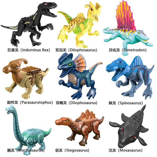 Jurassic World Dinosaur 3D Model Building Blocks Set White ToylandEU.com Toyland EU