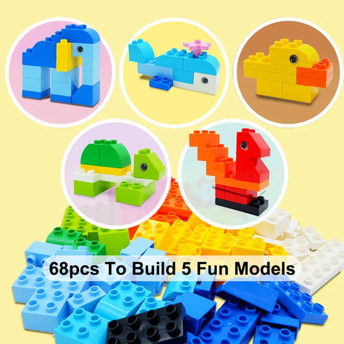 62-310 Pieces Animal-Themed DIY Building Blocks Set Compatible with Duplo AliExpress Toyland EU