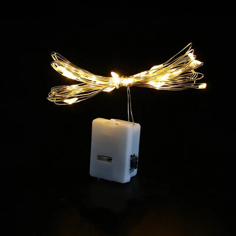 Fairy String Lights | Battery Powered | Warm White LEDs | 3 Lighting Modes Party Decor