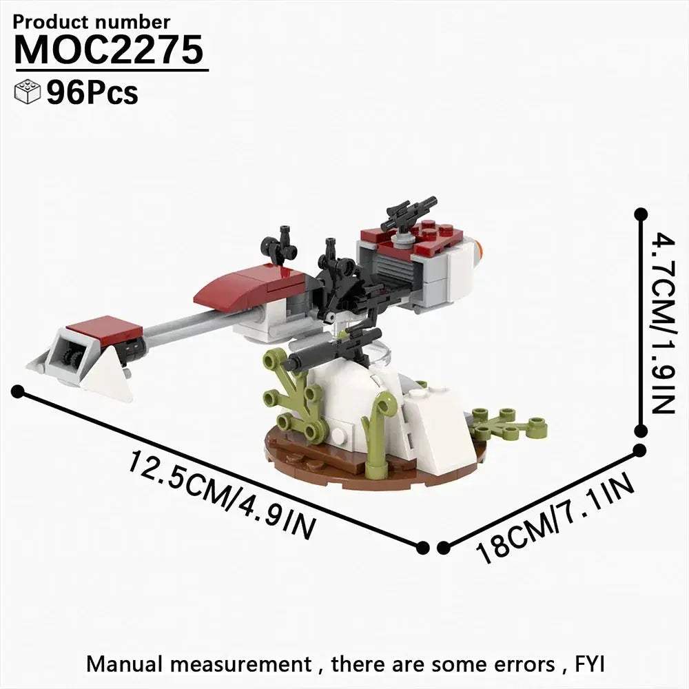 Most Complete Space Wars Speeder Bike Building Blocks Set - ToylandEU