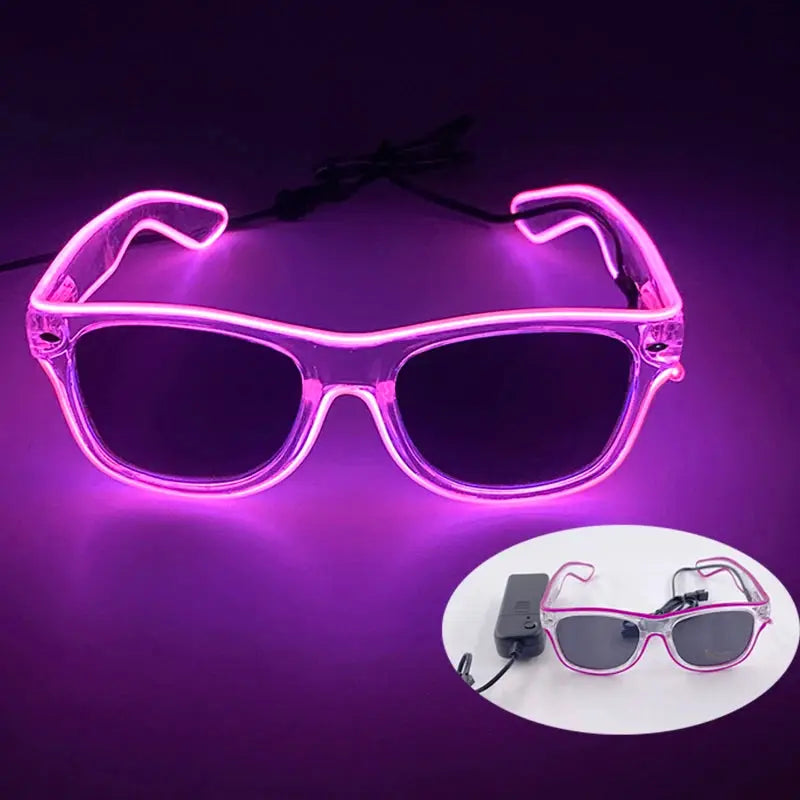 New Party Glasses Luminous Colorful LED Glasses Lighting Up Nightclub DJ Bar Music Dance Party Young Man Children Birthday Gift - ToylandEU