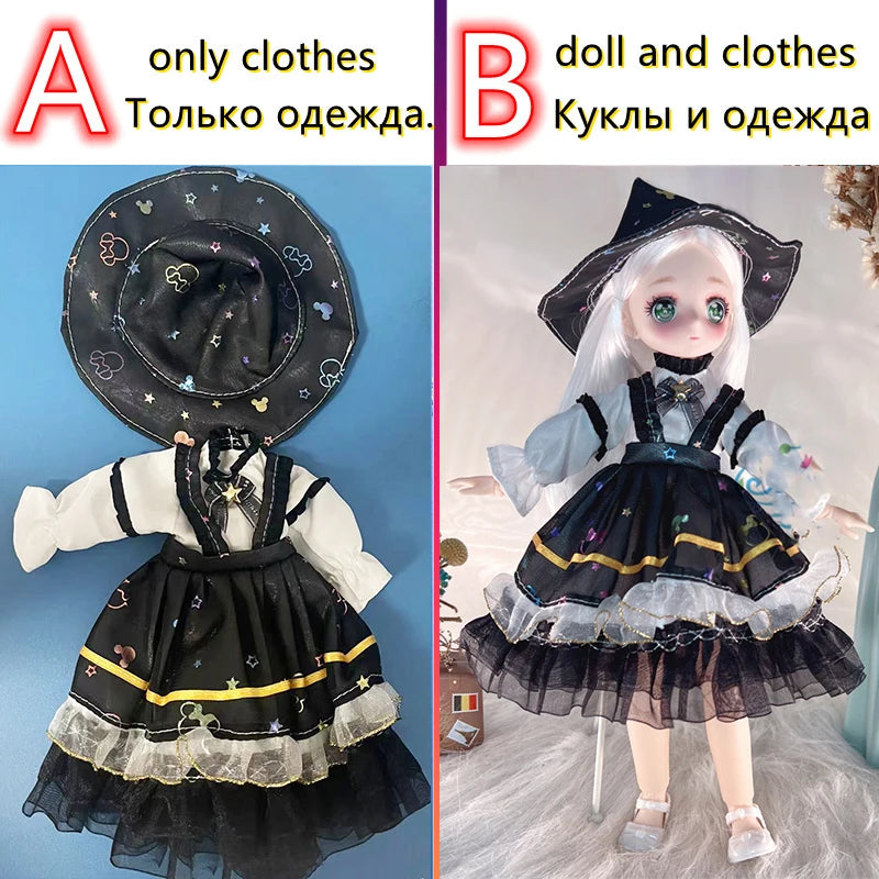 Anime Face Doll and Fashion Princess 1/6 Replacement Clothes Set - ToylandEU