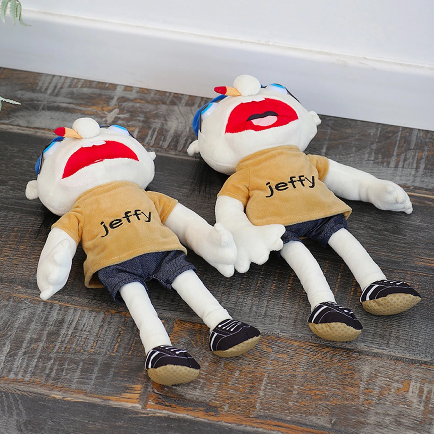 Jeffy Cartoon Plush Hand Puppet - Soft Toy for Imaginative Playtime Fun