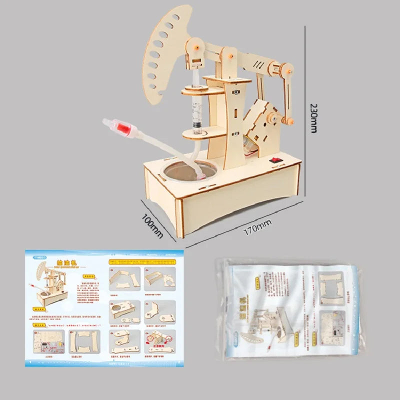 STEM Hydraulic Pumping Unit Oil Scientific Model Kit for Kids - ToylandEU
