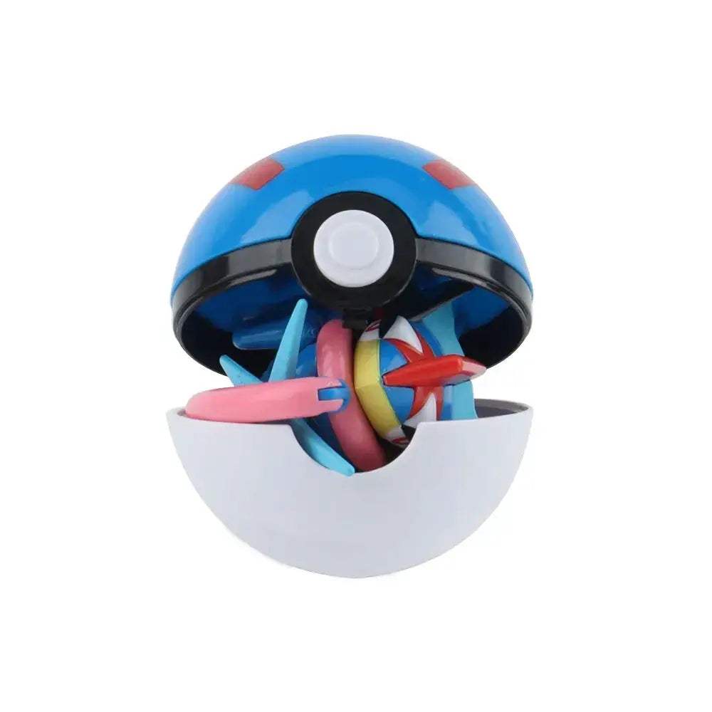 Pokemon Pokeball Anime Figures Toys, Pikachu Gengar Dragonite Snorlax Lapras Pocket Pokeball Toys - CLOUDANIMESTUDIO