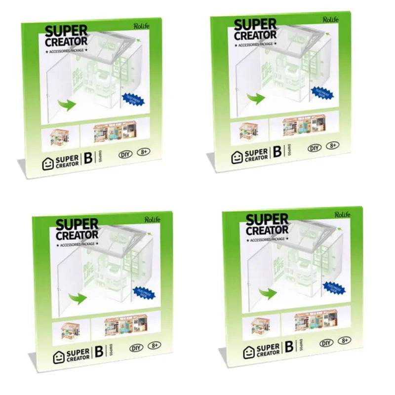 Robotime DIY Miniature Dollhouse Kit with Accessories Model Supply Store Kit with LED to Build Decent Birthday Gift 3D Puzzle - ToylandEU