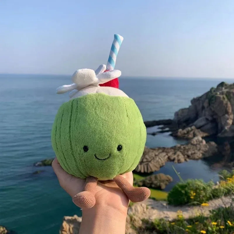 Kawaii Plush Toy Coconut Lemonade 20cm Soft Room Decor Gift - ToylandEU