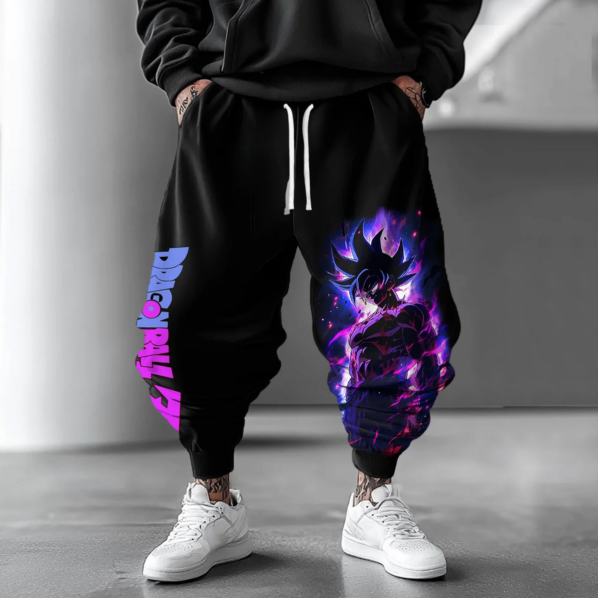 Dragon Ball Sweatpants | Majin Buu Anime Print | Polyester Casual Fit | Men