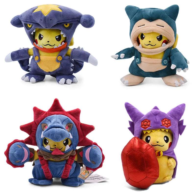 15 Assorted Pokemon Cosplay Plush Toys Pikachu Cos Eevee Charizard - ToylandEU