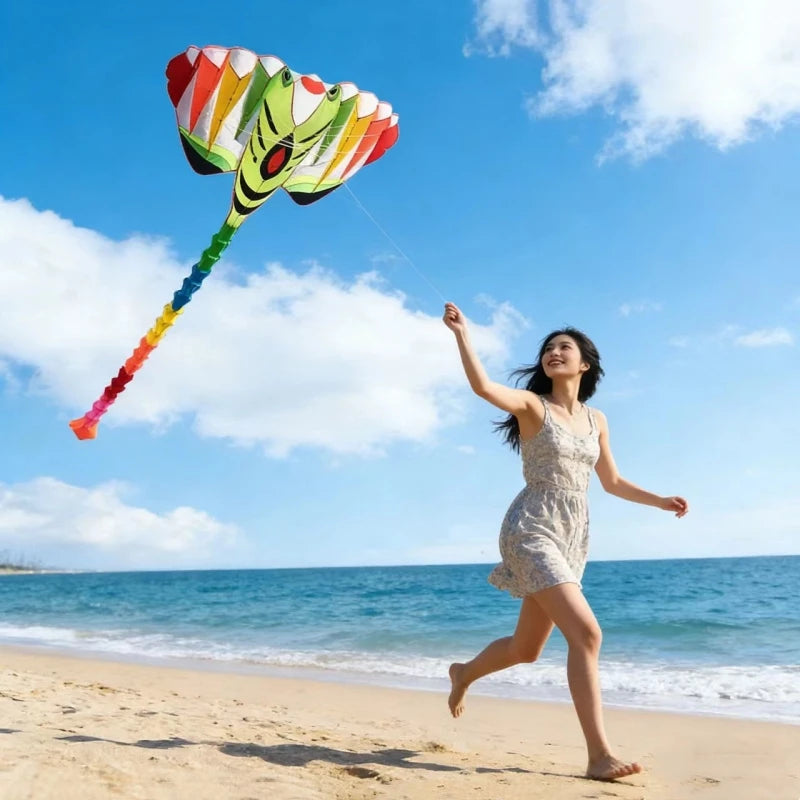 Inflatable Kite | Nylon Ripstop | Animal Pendant | Assorted Colors