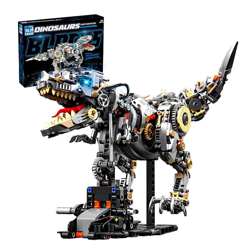 Mechanical Animal Building Blocks Parrot Eagle Whale Beetle Model Bricks With Light Display Kids Toys Gifts - ToylandEU