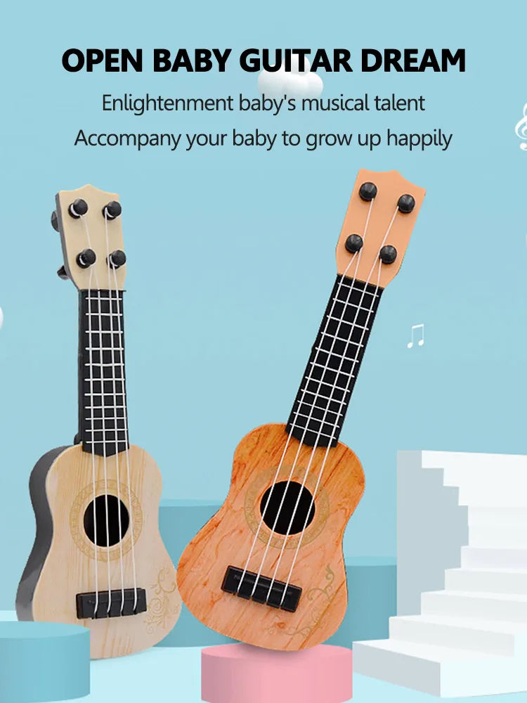 Mini Ukulele For Beginners 4 String Educational Toy Guitar