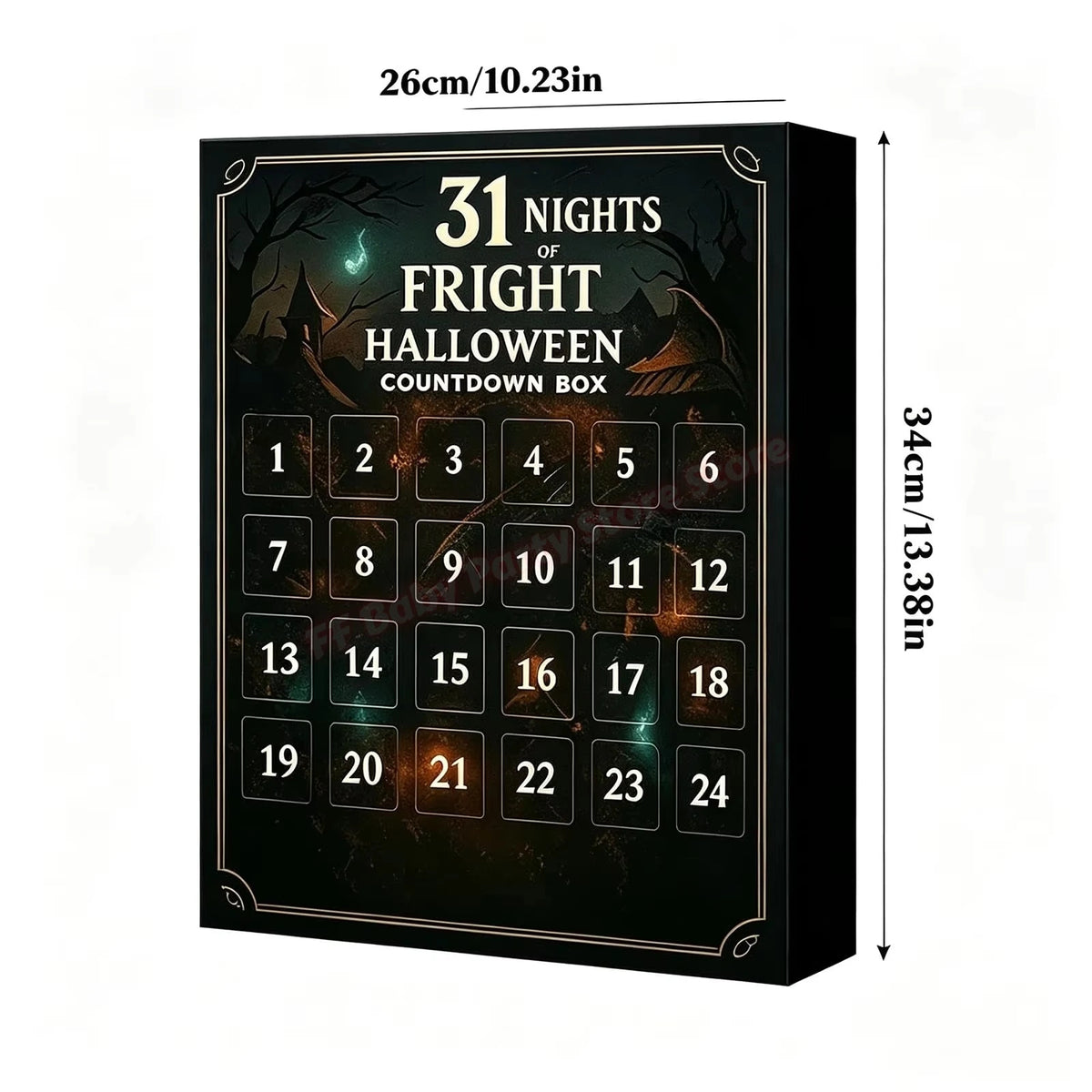 Halloween Advent Calendar | 2026 31 Nights Of Fright | 3D Mini Spooky Figurines | Countdown Party Gift