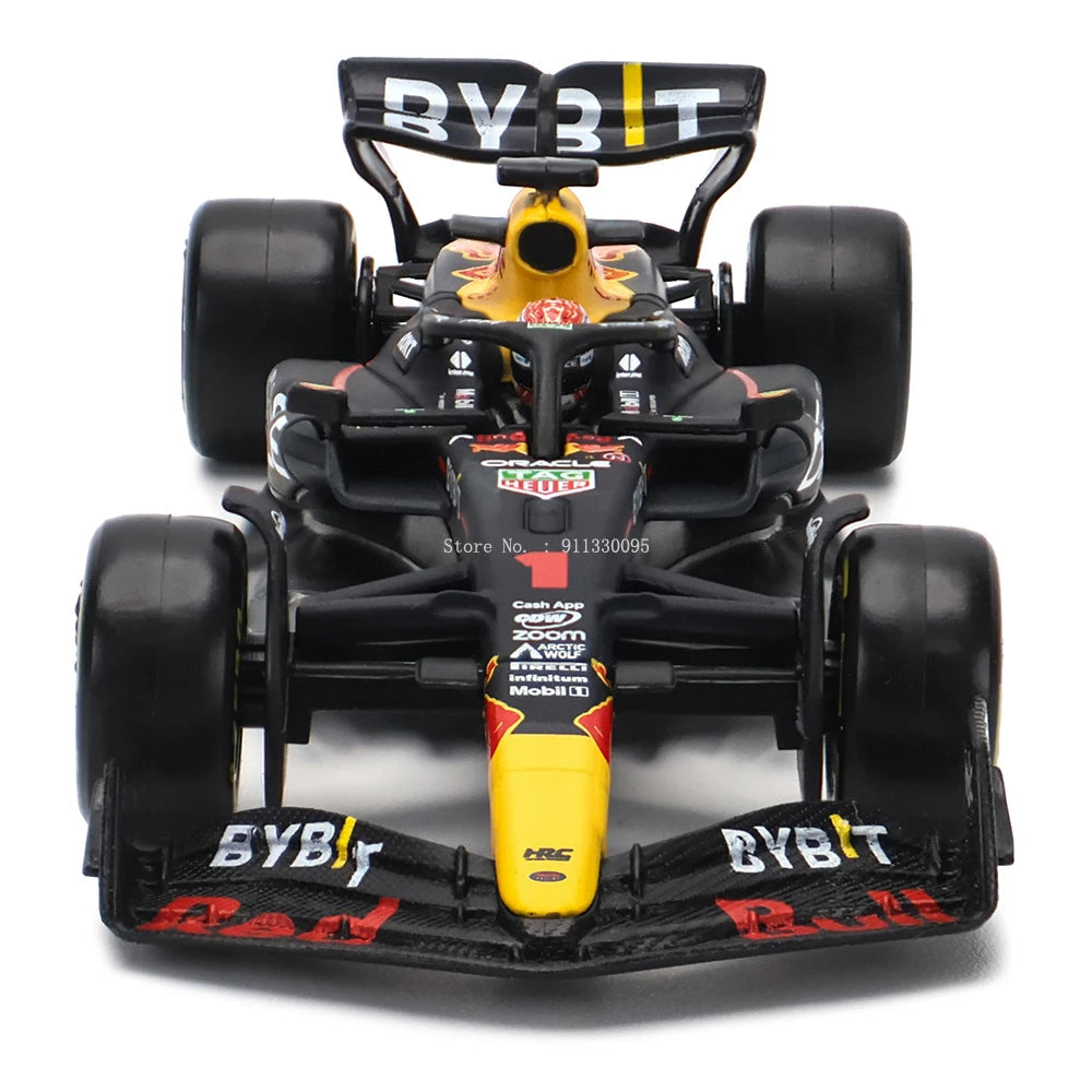 Bburago 1:43 F1 2023 Champion 1# Verstappen Red Bull Racing RB19 #11 - ToylandEU