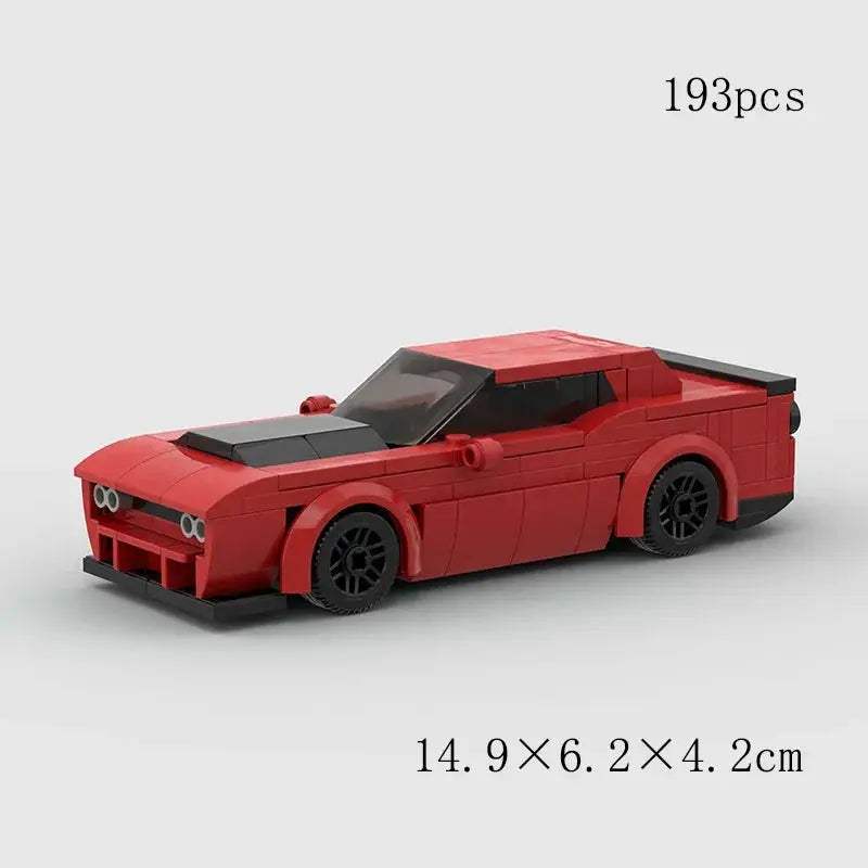 MOC Speed Super Race Car Vehicle Racing Model Building Blocks Bricks Rally Sport Pickup Truck Toy City Technical Christmas gift - ToylandEU