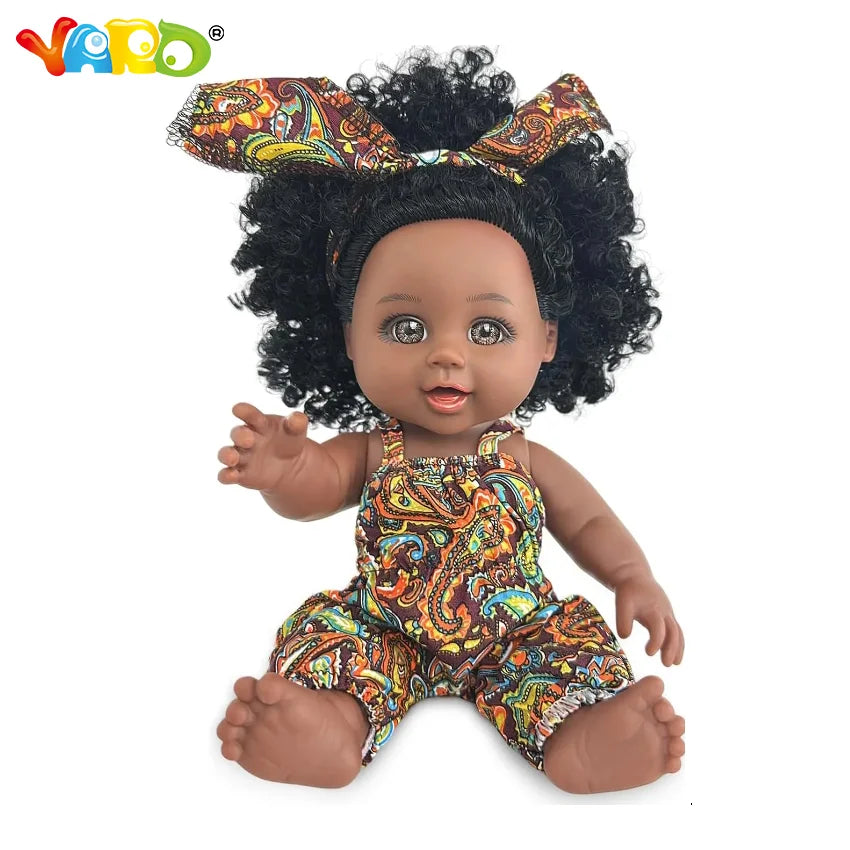 10" Realistic African American Doll - Perfect Reborn Gift for Kids