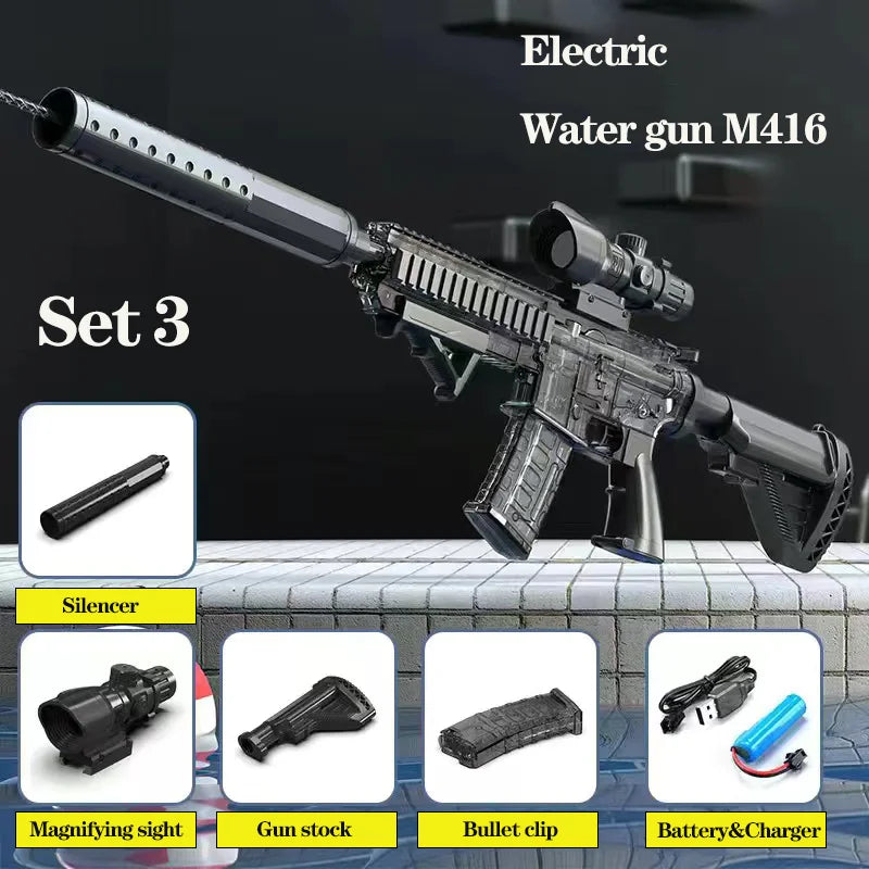 Electric Water Gun | Full Automatic | Lithium Battery | M416
