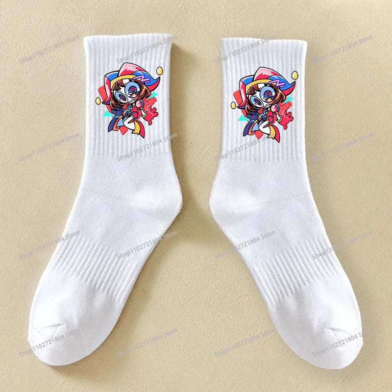 Crew Socks | Anime Print | Breathable Cotton | Unisex Youth