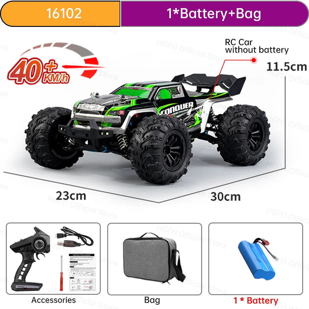 RC SG116 MAX 1:16 High-Speed 4WD RC Drift Racing Monster Truck - 70KM/H Off-Road Remote Control Car for Kids