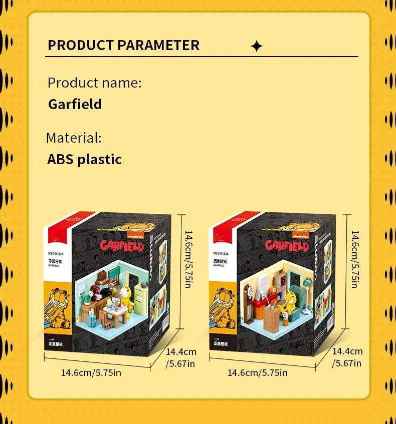 Garfield Car Building Blocks City Magic Cartoon Cat Figures - ToylandEU