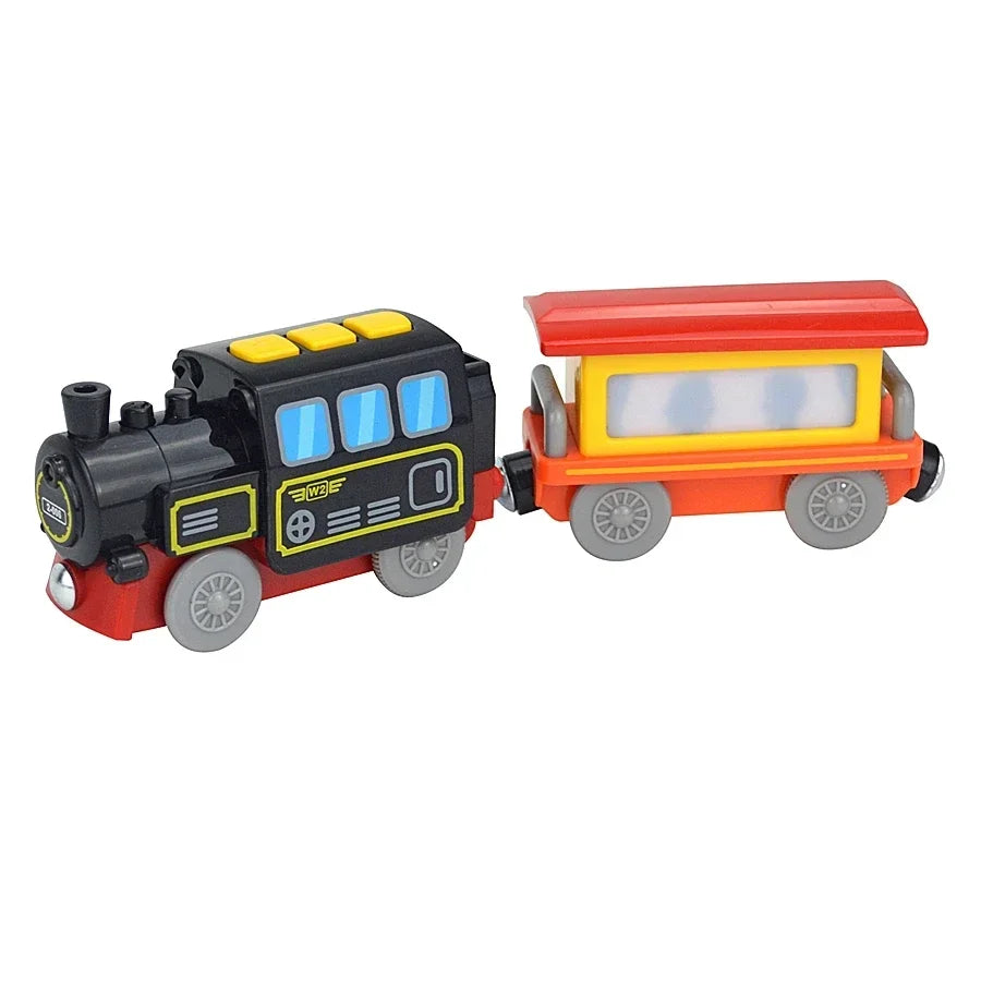 Wooden Train Set For Kids Educational Track Toys Gift