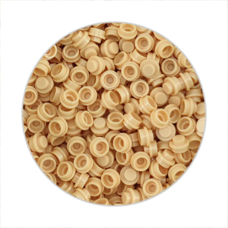Building Block Plates | 1X1 Round Shape | Lego Compatible | Assorted Pack