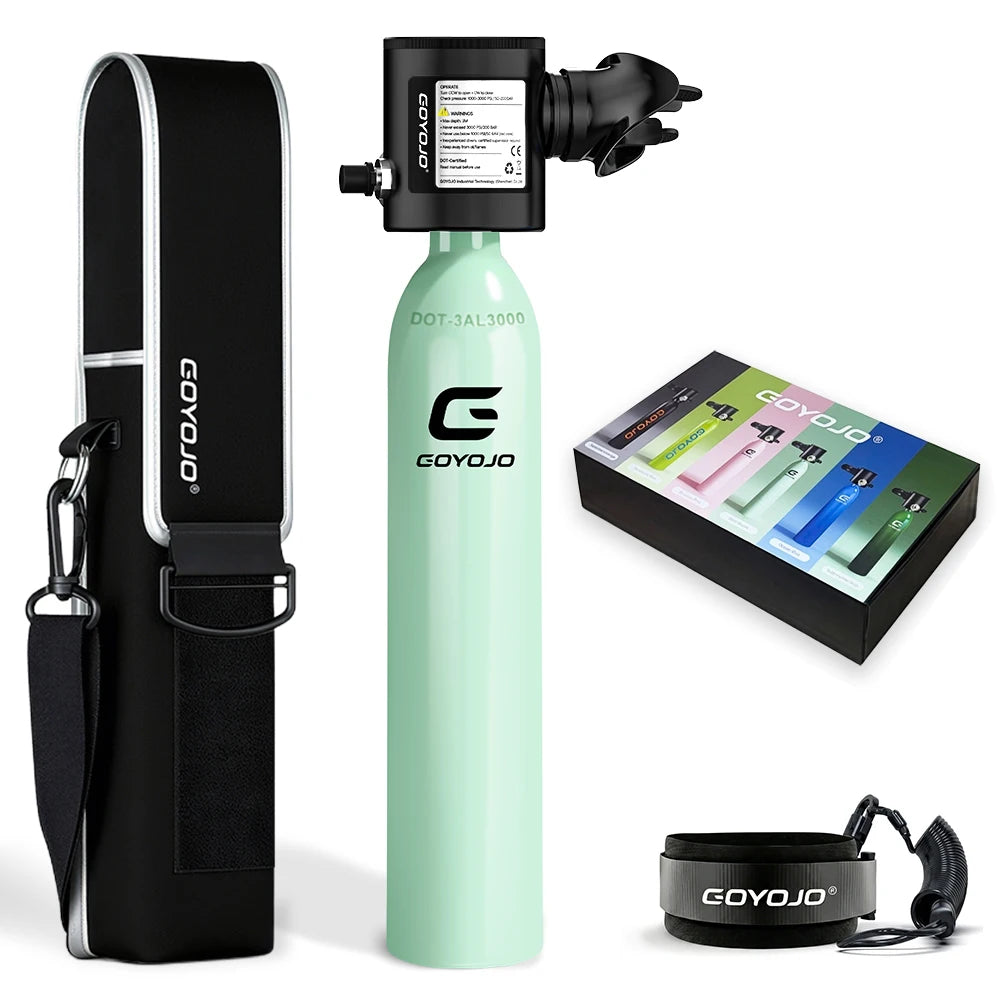 Mini Scuba Tank | 0.5L Capacity | Backup Air | Portable Diving Tank