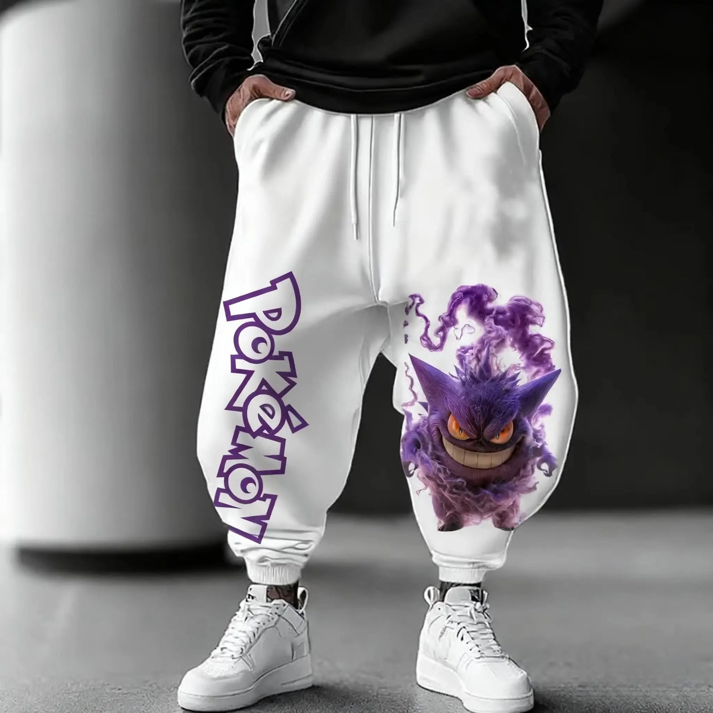 Joggers | Gengar Pokemon Print | Unisex Fit | Sizes XS XL