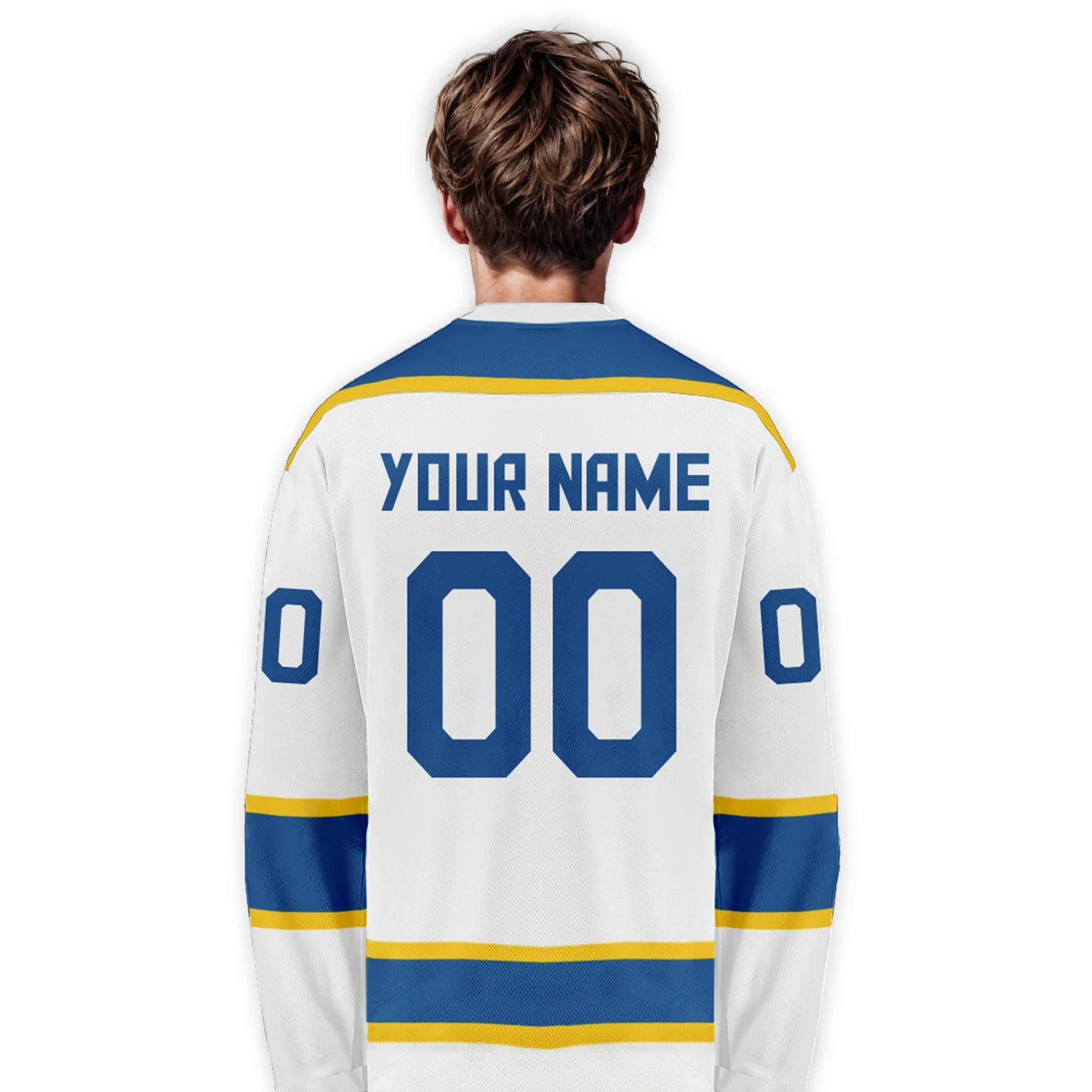 Personalized Sweden Ice Hockey Jersey - Customizable Sports Gift for Men, Women, Youth & Kids