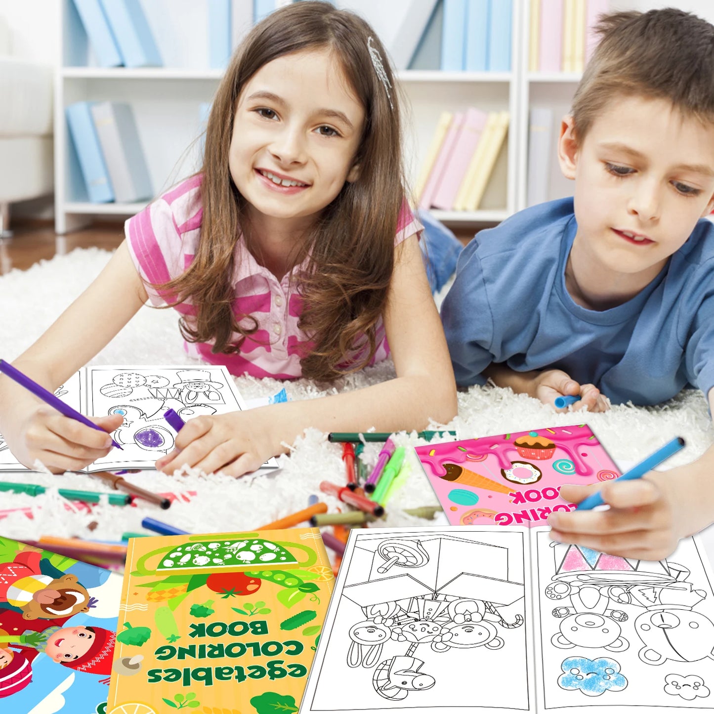 Premium Bulk Mini Coloring Books For Kids Ages 2-12