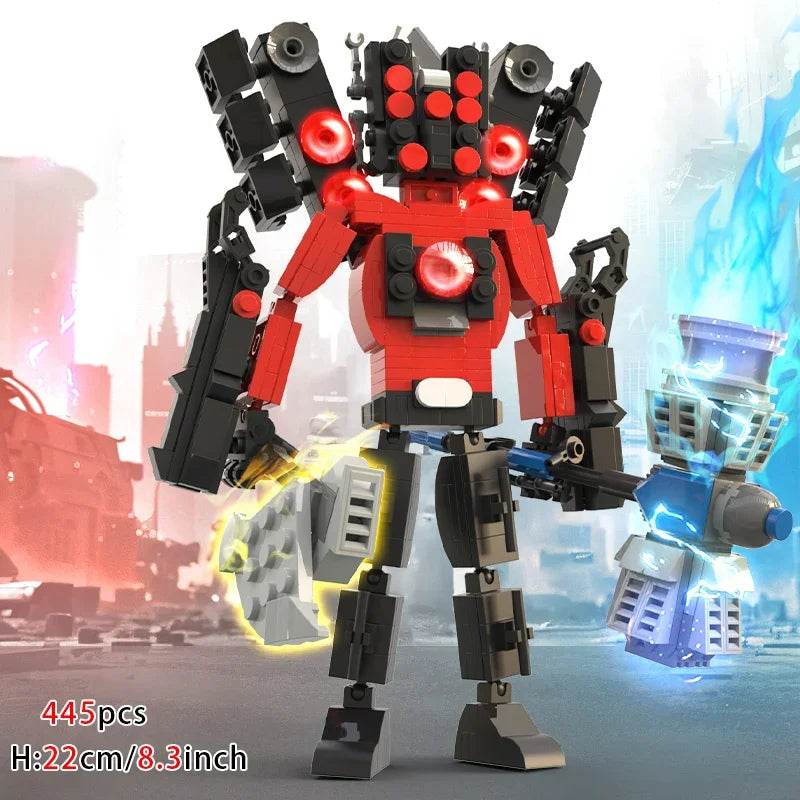 Moc Skibidi Toilet Action Figures Building Blocks For Kids Building Bricks MOC - ToylandEU