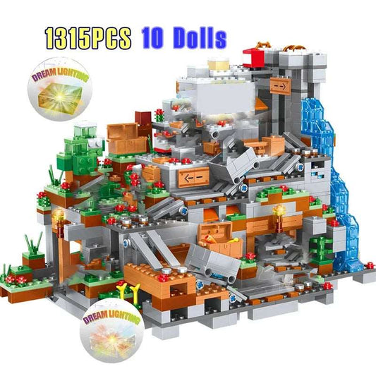 Minecraft Mountain Building Blocks Set - 1315 Pieces - ToylandEU