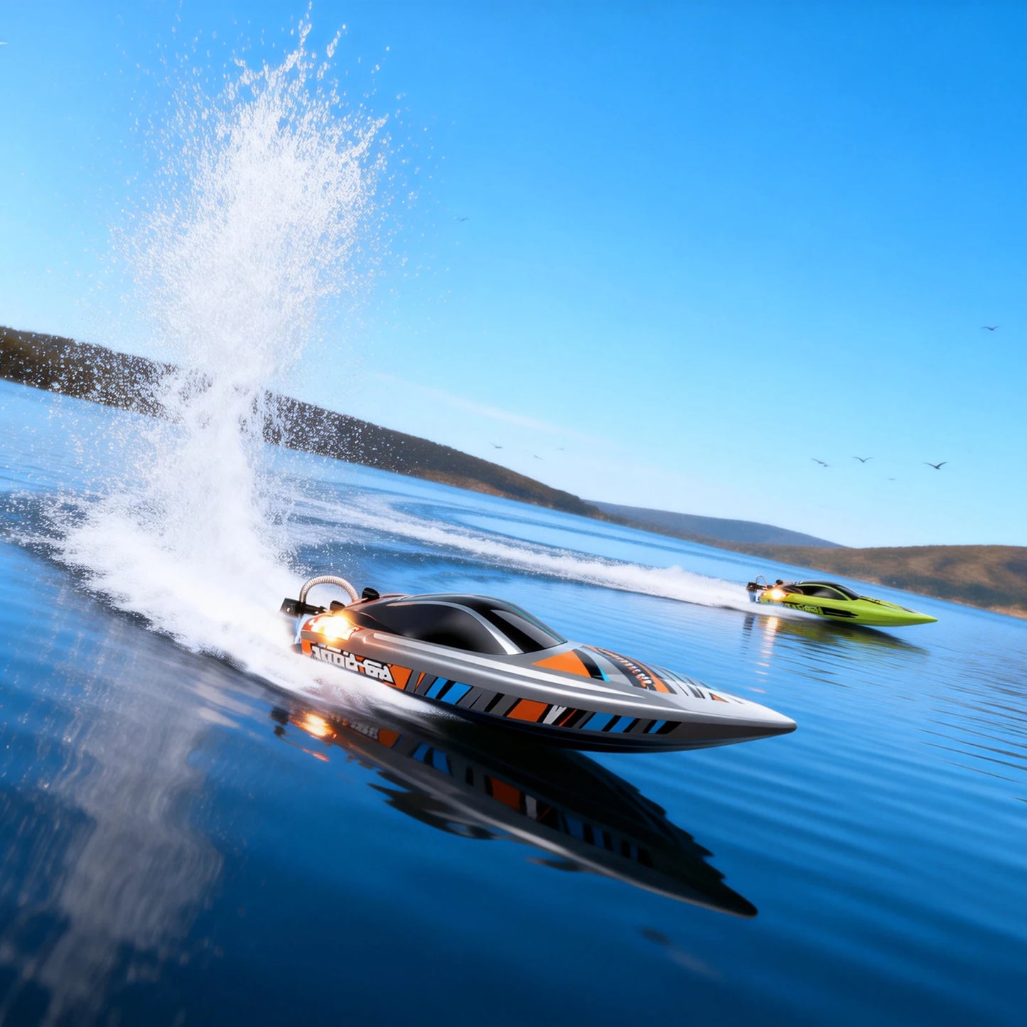 RC Speed Boat | 22.8 Inch Length | 2.4Ghz Brushless 4WD | 40 to 45 kmh