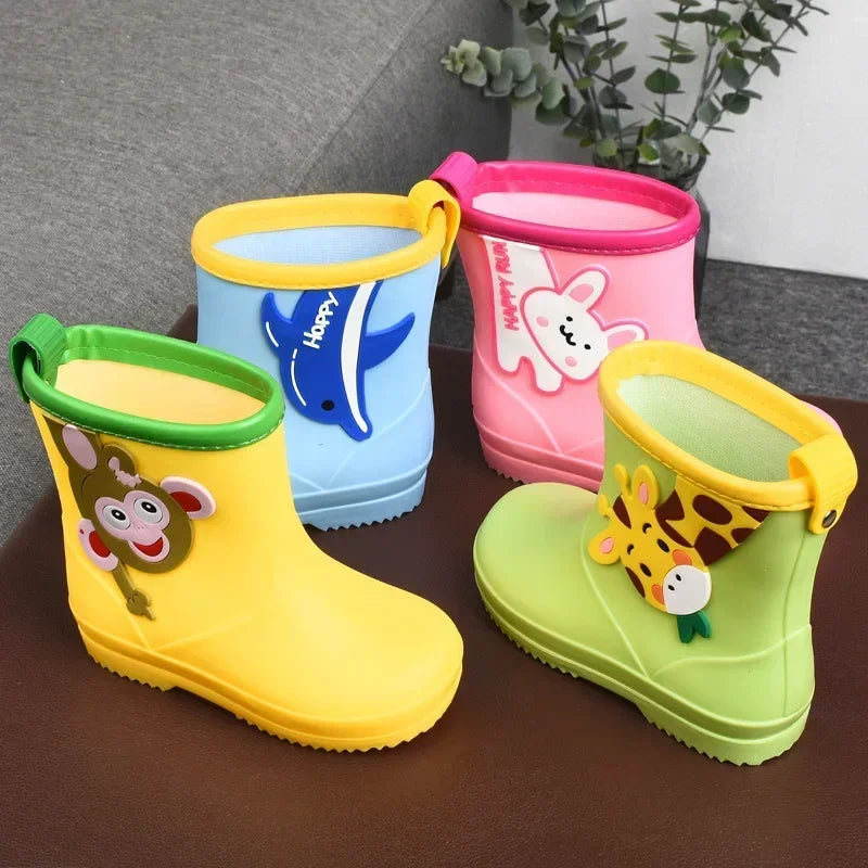 Plush Rain Boots | Removable Liner | Lightweight Warm Fit | Toddler Kids