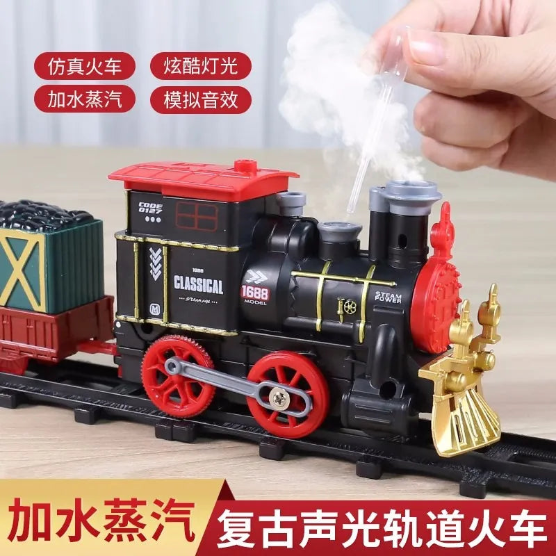 Vintage Steam Train Rail Car Toy Set for Christmas Joy - ToylandEU