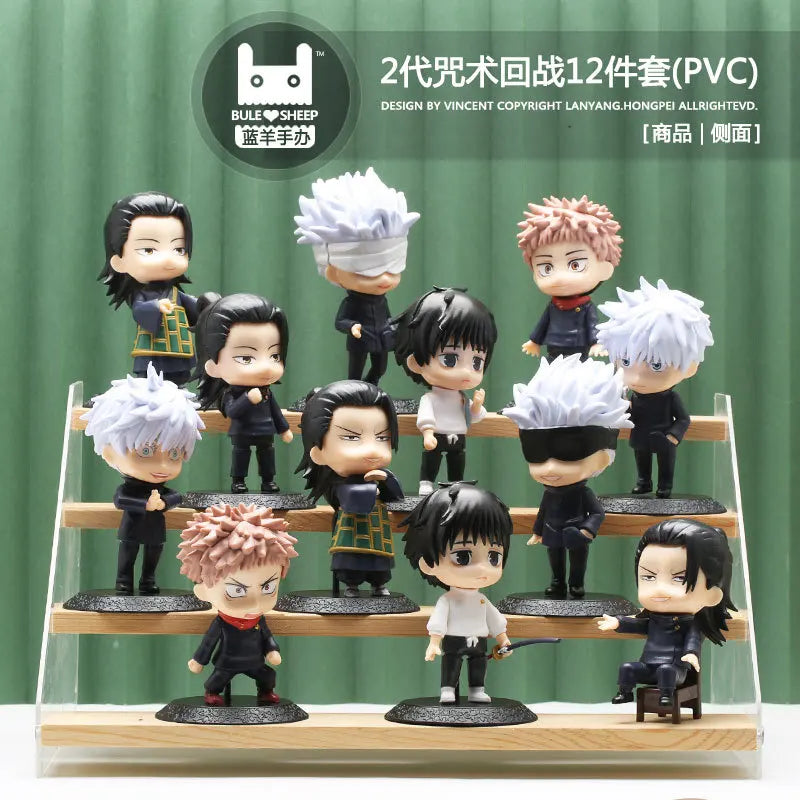 12-Piece Gojo Satoru PVC Figure Set - Jujutsu Kaisen Anime Collectibles