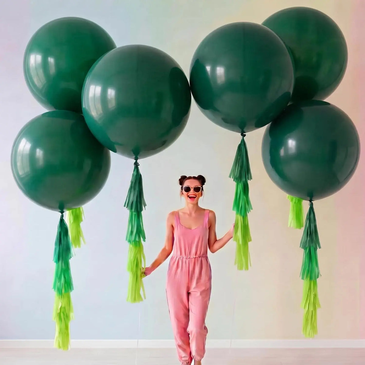 Giant Balloons | 36 Inch | With Tassels | Christmas Party Decor