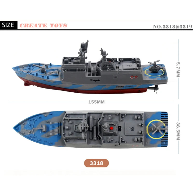 Mini Rc Boat 5km/h Radio Remote Control High Speed Ship Palm-boat - ToylandEU