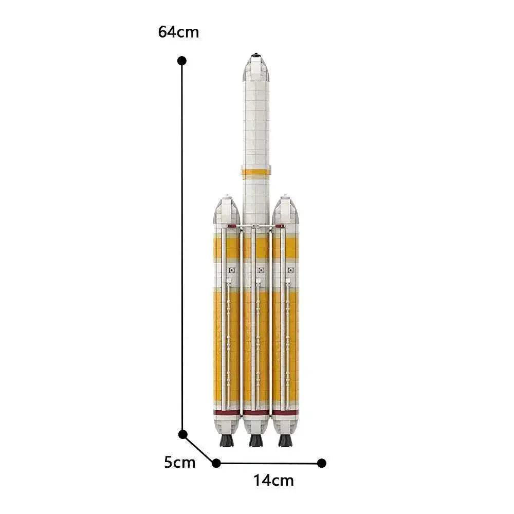 Moc Saturn V Scale Rocket Building Blocks Educational Gift - ToylandEU