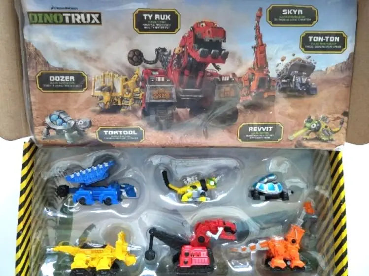 With Original Box Dinotrux Dinosaur Truck Removable Dinosaur Toy Car - ToylandEU