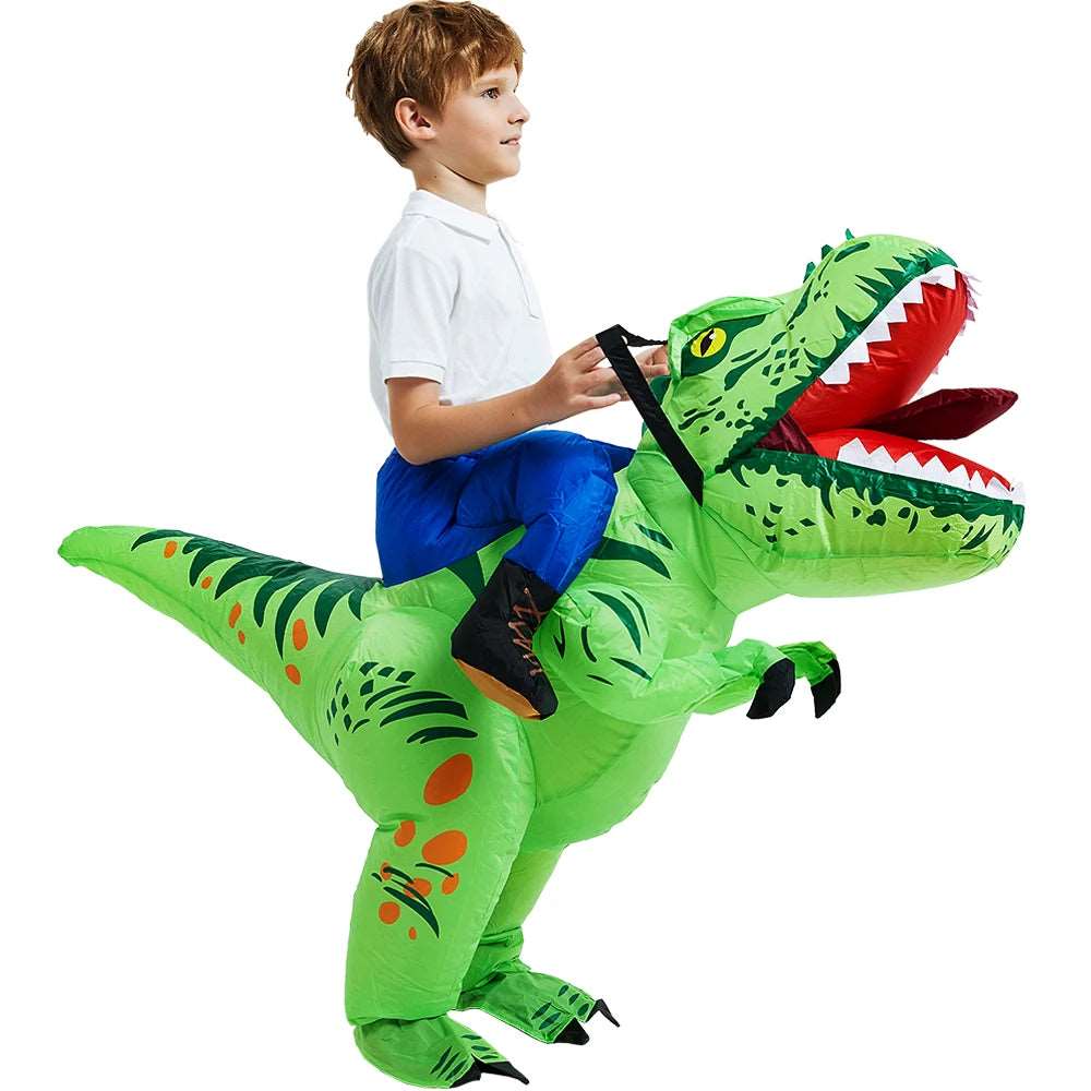 Dinosaur Inflatable Costume for Kids - Unisex Anime Cosplay Dress for Purim, Halloween, and Christmas Parties