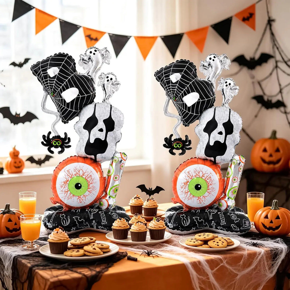 Halloween Balloons | Self Standing Giant | Latex BOO Design | 3.8 Foot