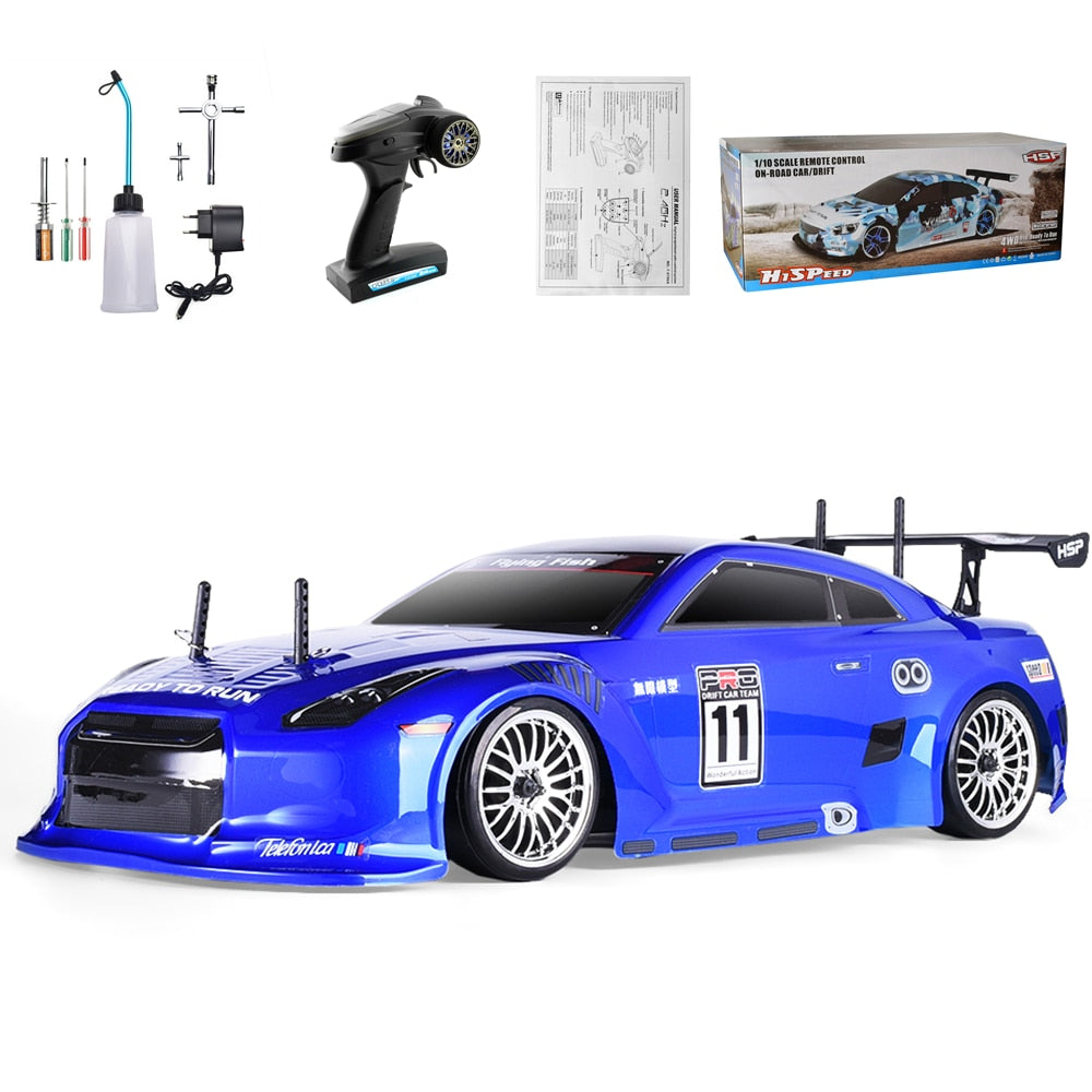 High Speed HSP 1:10 Scale Nitro Gas Drift RC Racing Car with Two Speed 4wd Power Toyland EU