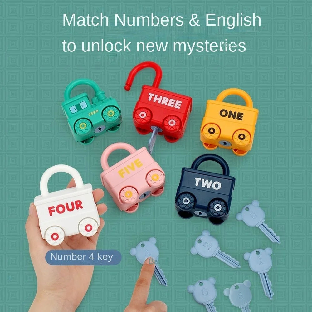 Numbers Matching & Counting Learning Locks with Keys Montessori