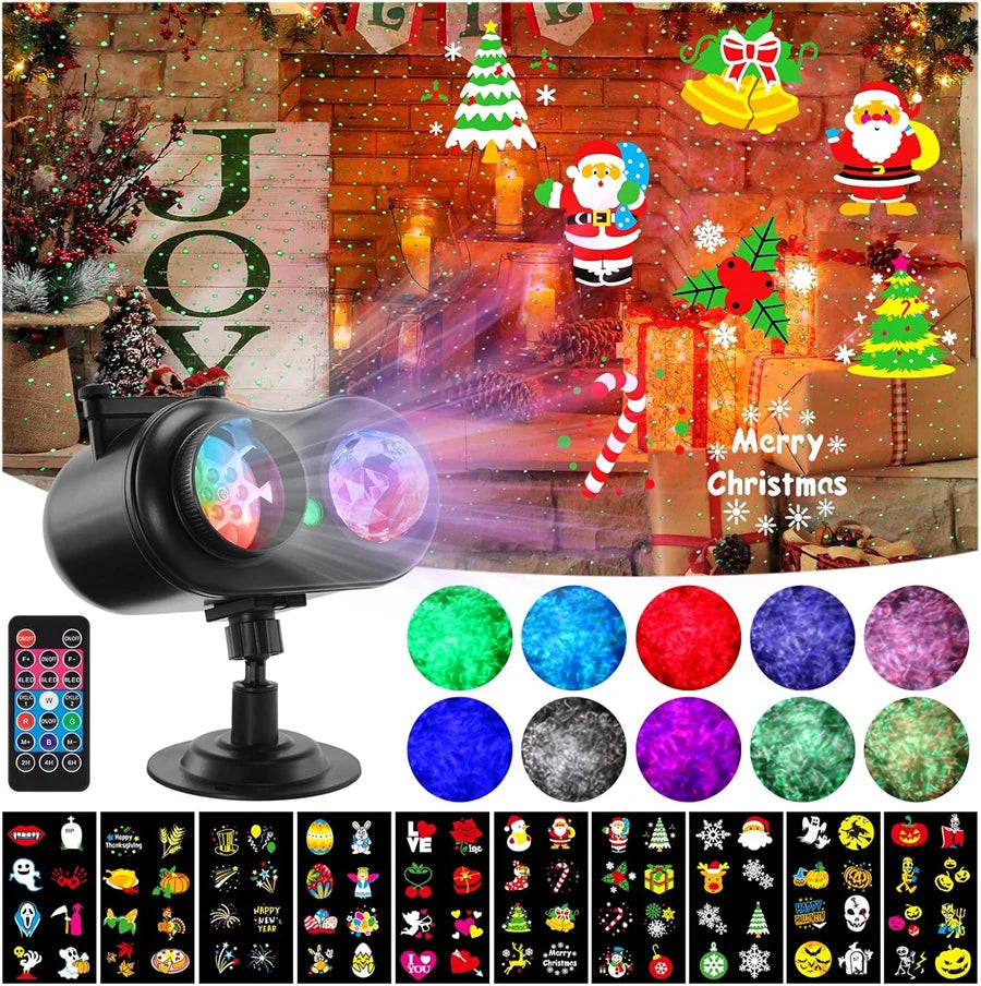 Laser Projector | 80 Pattern Scenes | Outdoor Rated | Christmas Yard Decor