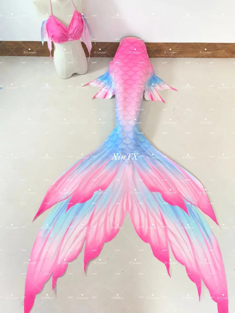 Mermaid Tail Swimsuit | Monofin Optional | Polyester Elastane | Adult