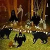 Halloween Yard Signs | Cat And Ghost Figures | Includes Ground Stakes | 6 Piece Set